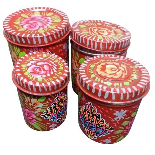 Truck Art Masala Box Set – Vibrant Handmade Spice Storage - Image 3