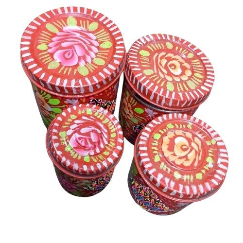 Truck Art Masala Box Set – Vibrant Handmade Spice Storage - Image 4