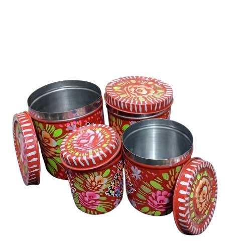 Truck Art Masala Box Set – Vibrant Handmade Spice Storage - Image 2