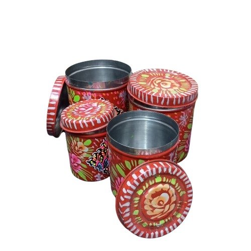 Truck Art Masala Box Set – Vibrant Handmade Spice Storage - Image 8