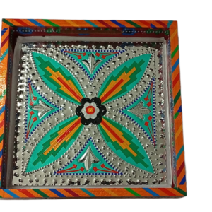 Chamakpatti Handmade Square Tray (23x23cm)