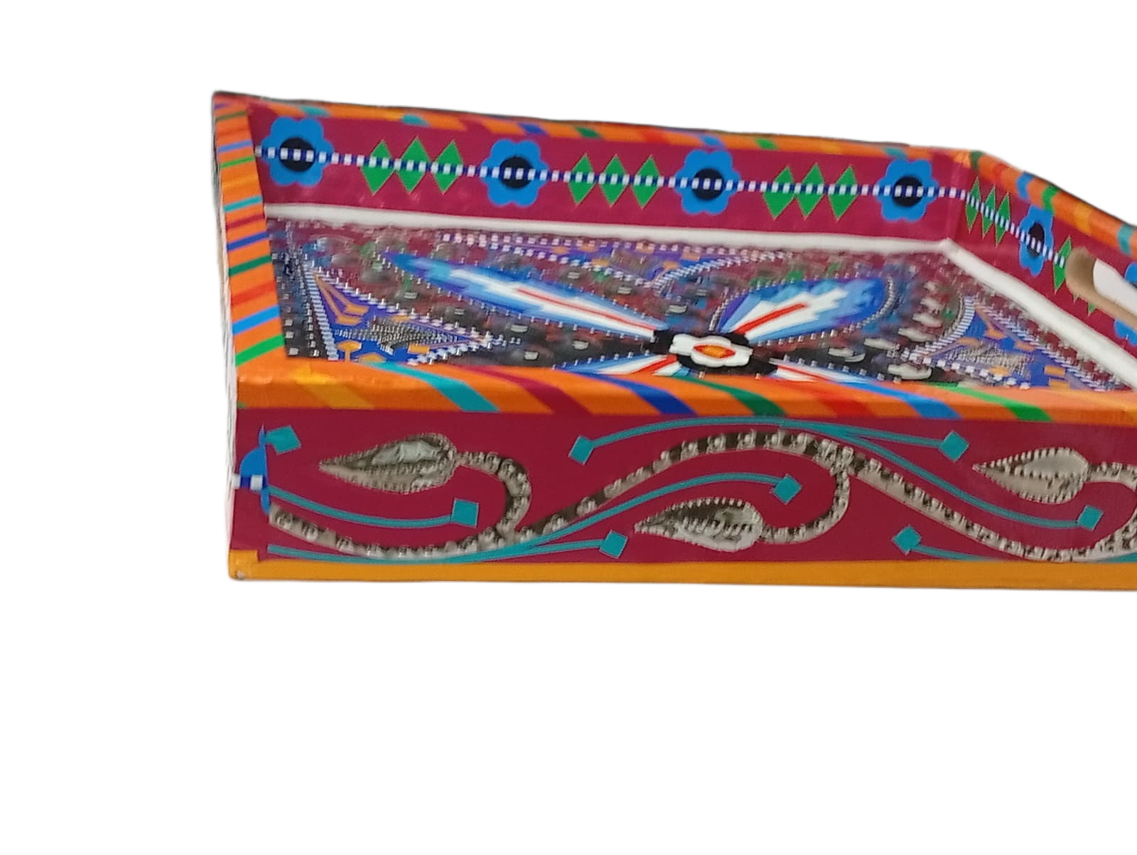Chamakpatti Handmade Square Tray (26.5x26.5cm) - Image 6