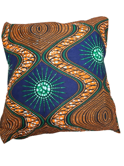 African Print Cushion Cover - Image 2