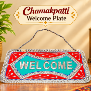 Chamakpatti Welcome Plate (W-27cm, H-15cm)