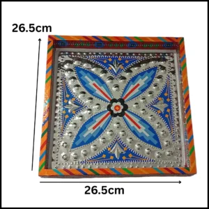 Chamakpatti Handmade Square Tray (26.5×26.5cm)