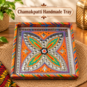Chamakpatti Handmade Square Tray (30x30cm)