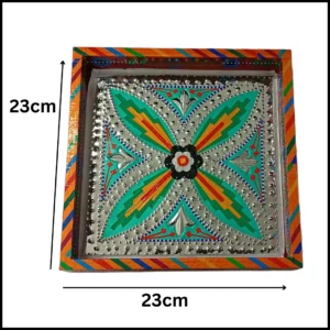 Chamakpatti Handmade Square Tray (23x23cm)