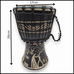 Drum (Djembe) Size Height 26cm X Top Diameter 17cm