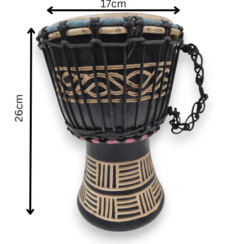 Drum (Djembe) Size Height 26cm X Top Diameter 17cm - Image 3