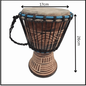 Drum (Djembe) Size Height 26cm X Top Diameter 17cm