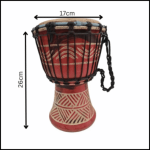 Drum (Djembe) Size Height 26cm X Top Diameter 17cm