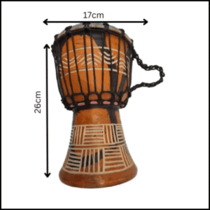 Drum (Djembe) Size Height 26cm X Top Diameter 17cm