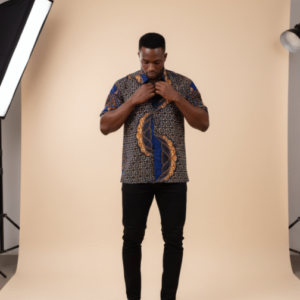 African Wax Print Shirt – Handmade Ankara Shirt for Men