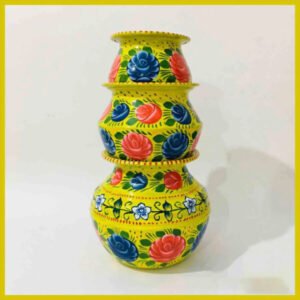 Truck Art Pot Set/Pakistani Hand Painted Matki Set/Truck Art Pakistan Home Decoration Handi Set/Pakistani Handicraft/Best Gift Item (3 pcs)