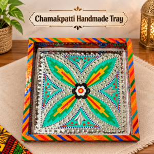 Chamakpatti Handmade Square Tray (23x23cm)
