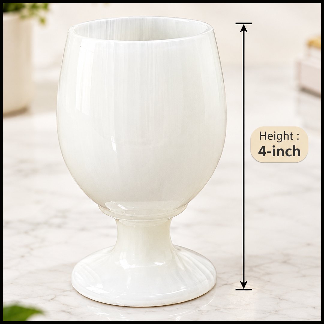 Onyx Wine Glass (Size – 4 Inch)