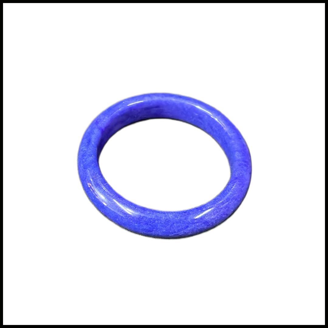 Polished Jade Bangle – Natural Stone Bracelet