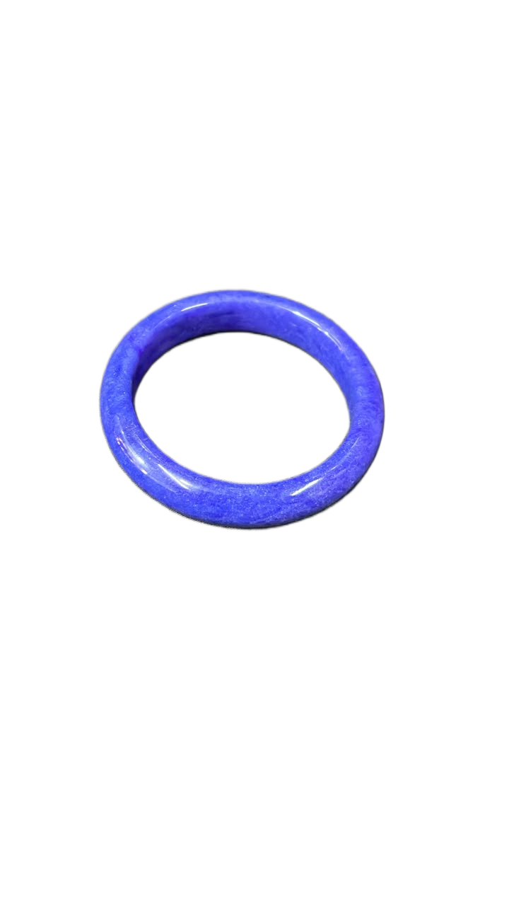 Polished Jade Bangle – Natural Stone Bracelet - Image 3