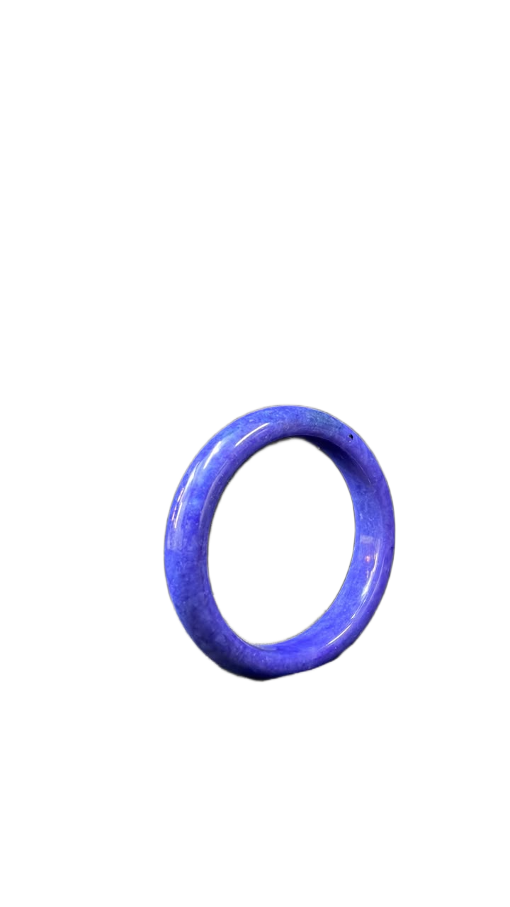 Polished Jade Bangle – Natural Stone Bracelet - Image 5