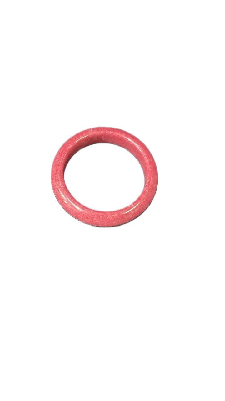 Polished Jade Bangle – Natural Stone Bracelet - Image 4