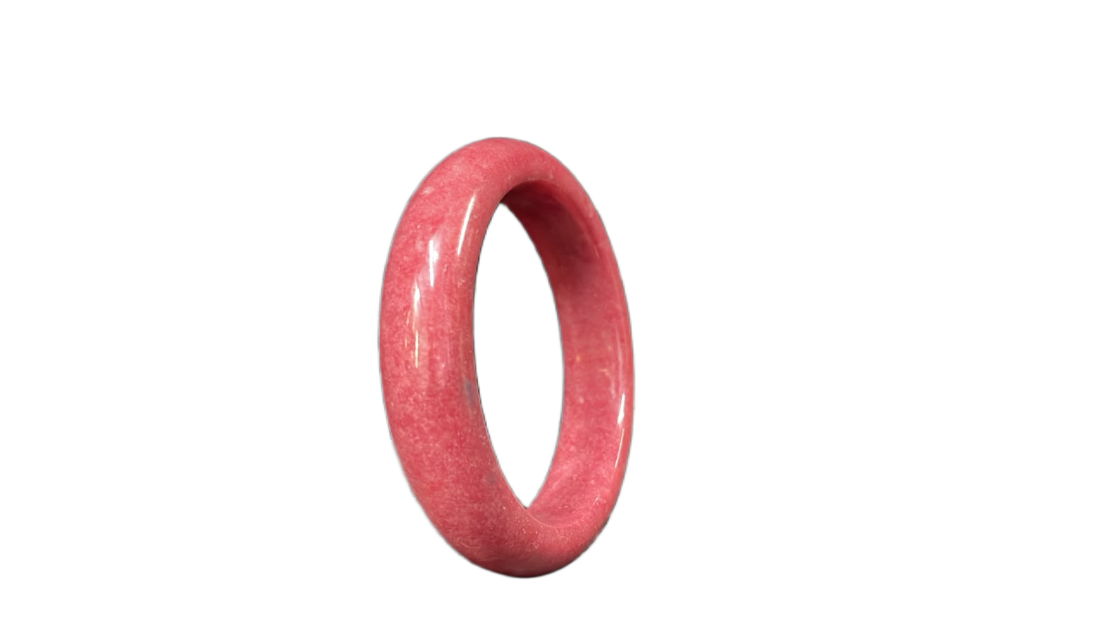Polished Jade Bangle – Natural Stone Bracelet - Image 3