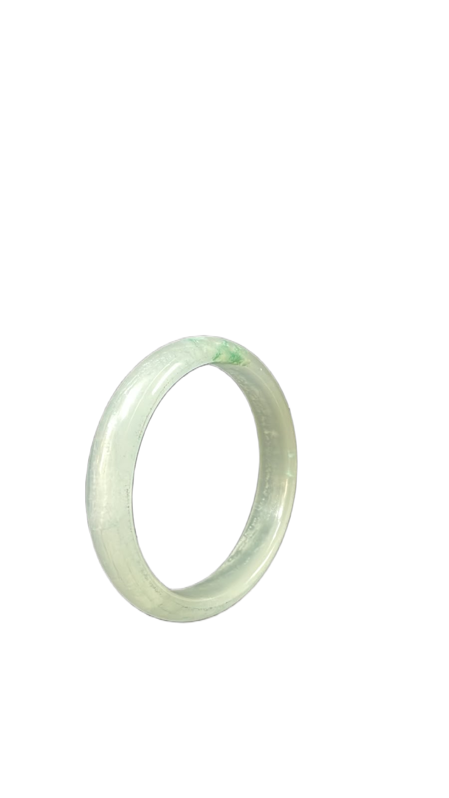 Polished Jade Bangle – Natural Stone Bracelet - Image 3