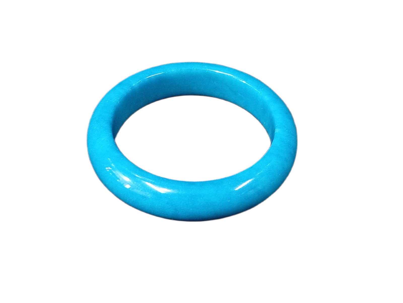Polished Jade Bangle – Natural Stone Bracelet - Image 4