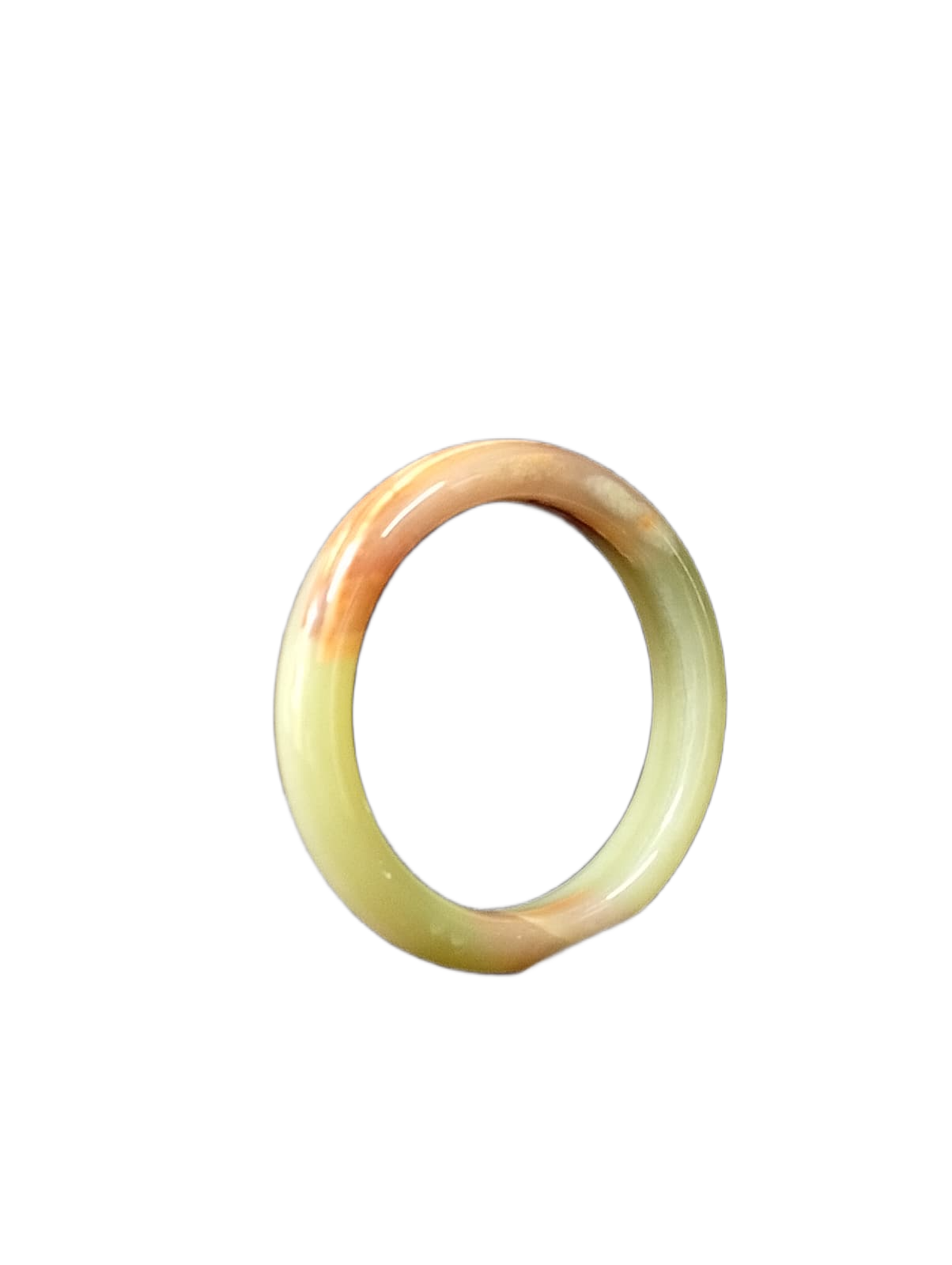 Polished Jade Bangle – Natural Stone Bracelet - Image 7