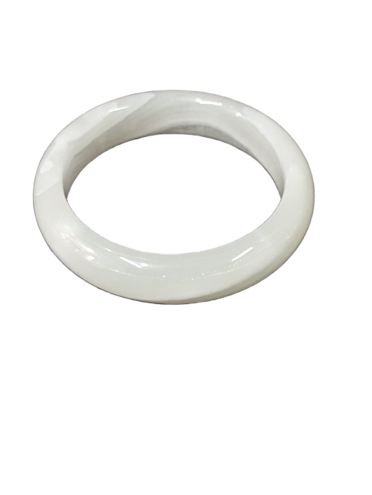 Polished Jade Bangle – Natural Stone Bracelet - Image 4