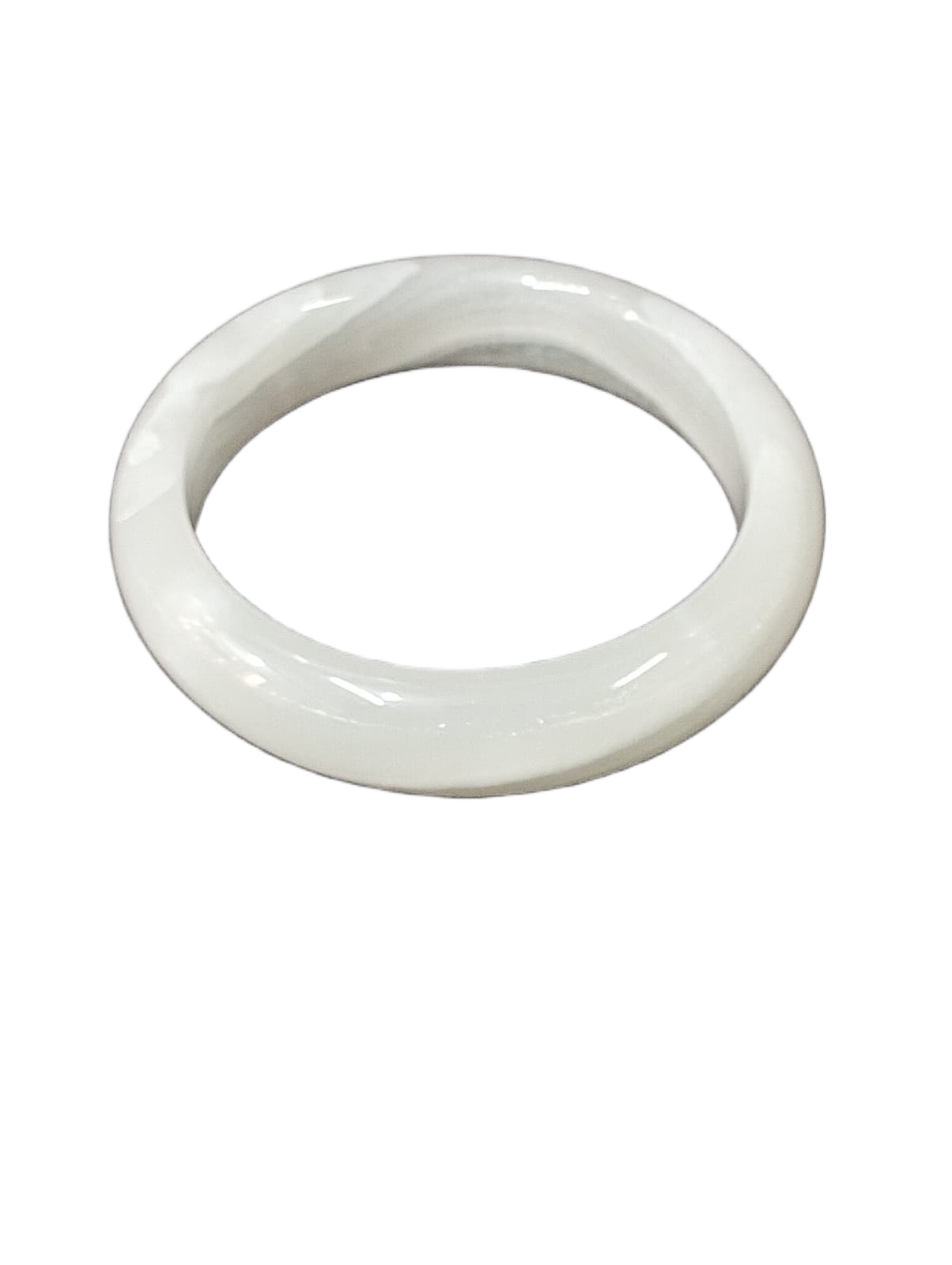 Polished Jade Bangle – Natural Stone Bracelet - Image 6