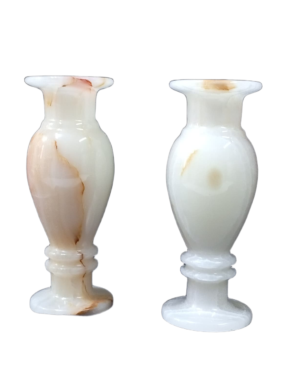 Onyx Flower Vase Pair for Home Décor (Size L-8 inch x W-3 Inch) - Image 4