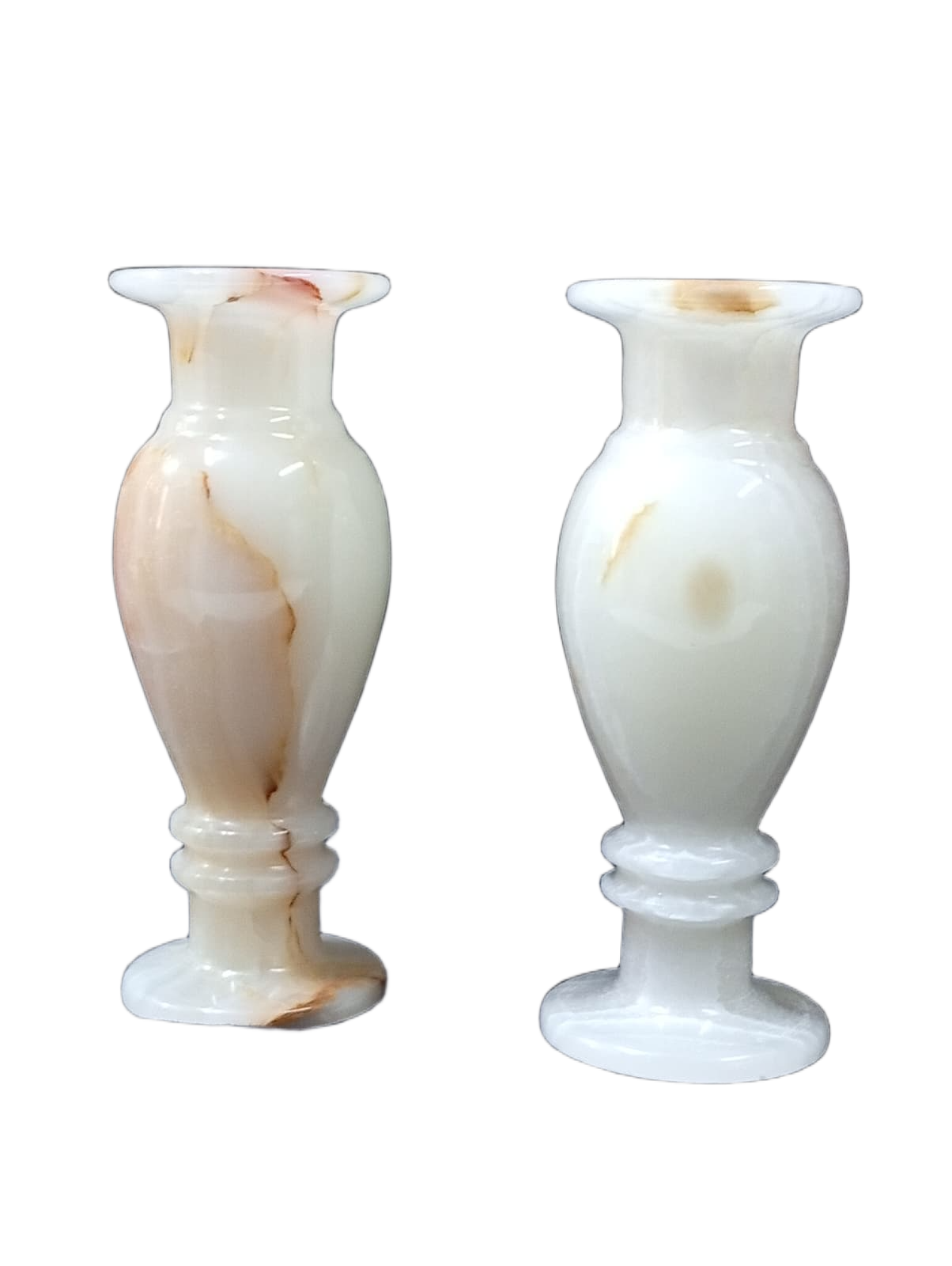 Onyx Flower Vase Pair for Home Décor (Size L-8 inch x W-3 Inch) - Image 5