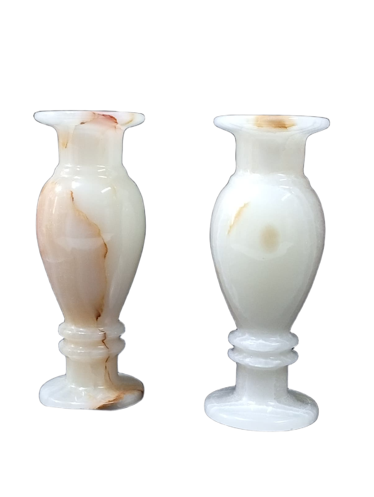 Onyx Flower Vase Pair for Home Décor (Size L-8 inch x W-3 Inch) - Image 6