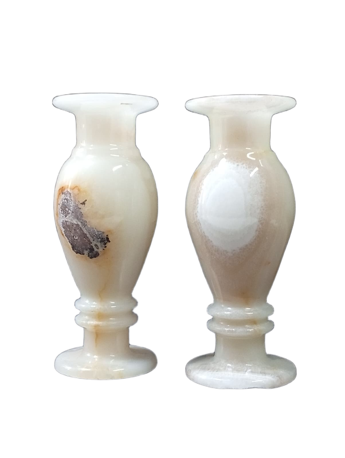 Onyx Flower Vase Pair for Home Décor (Size L-8 inch x W-3 Inch) - Image 3