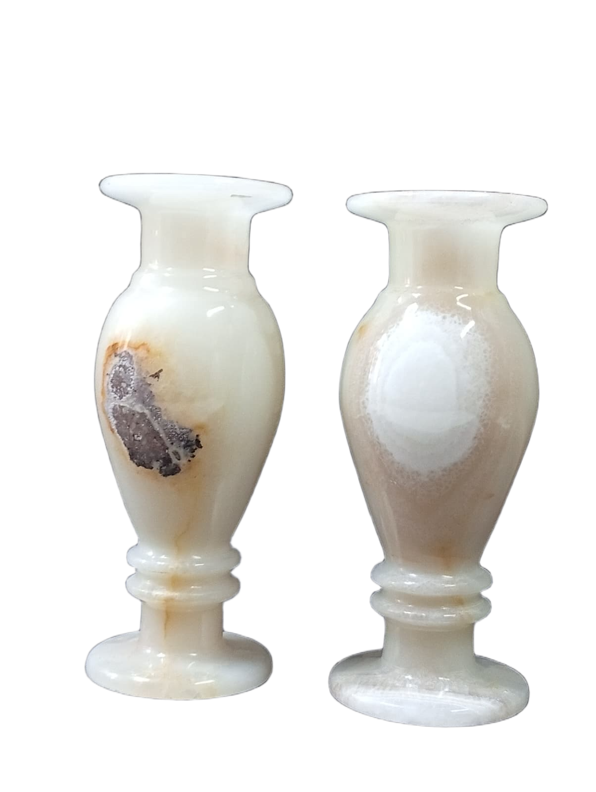 Onyx Flower Vase Pair for Home Décor (Size L-8 inch x W-3 Inch) - Image 4