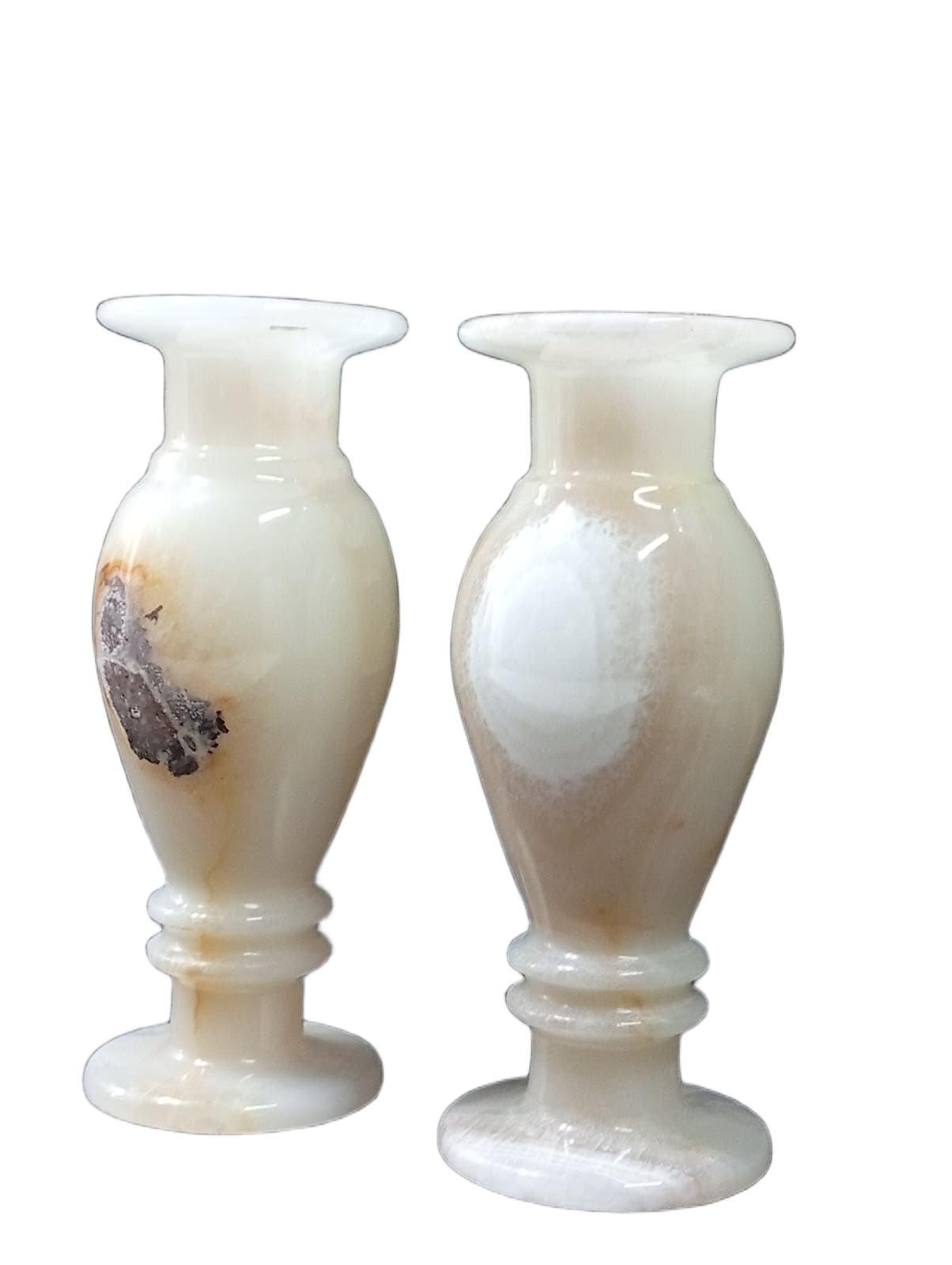 Onyx Flower Vase Pair for Home Décor (Size L-8 inch x W-3 Inch) - Image 5