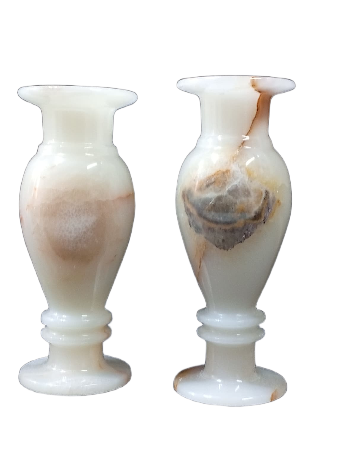 Onyx Flower Vase Pair for Home Décor (Size L-8 inch x W-3 Inch) - Image 3