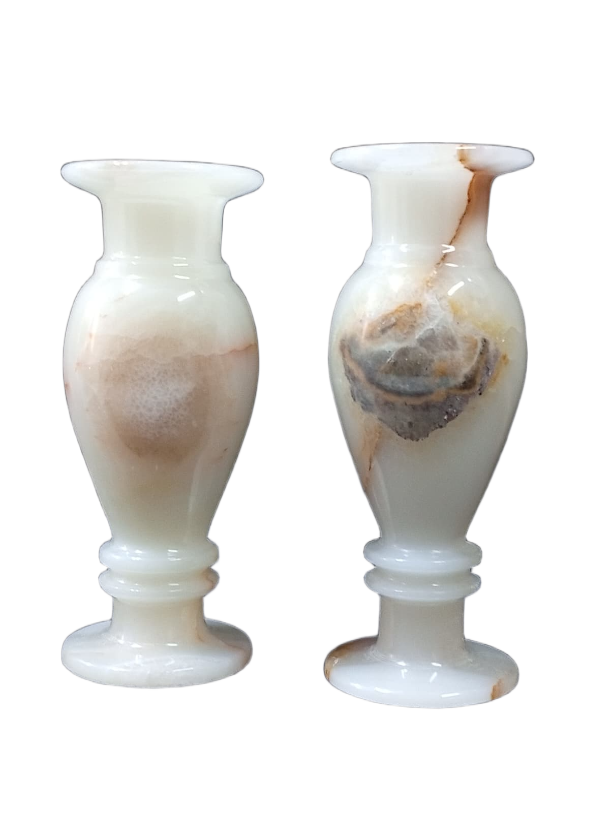 Onyx Flower Vase Pair for Home Décor (Size L-8 inch x W-3 Inch) - Image 4