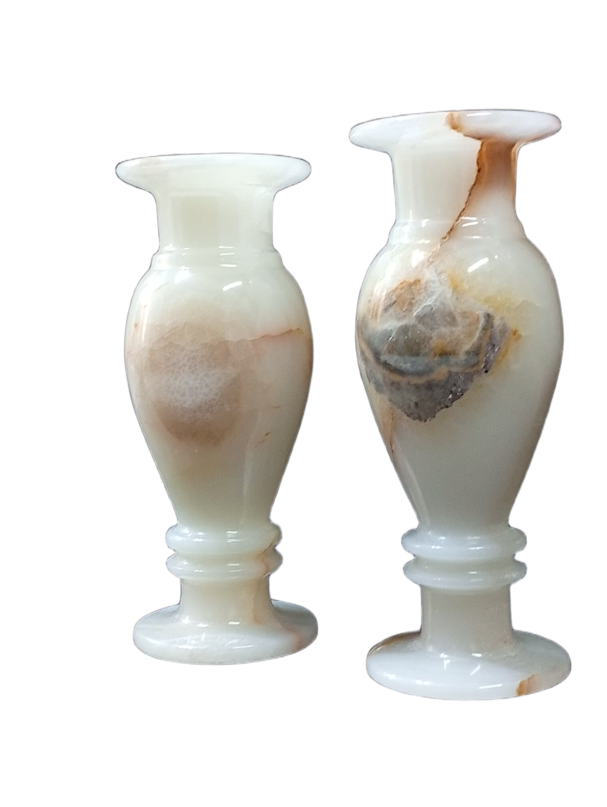 Onyx Flower Vase Pair for Home Décor (Size L-8 inch x W-3 Inch) - Image 5