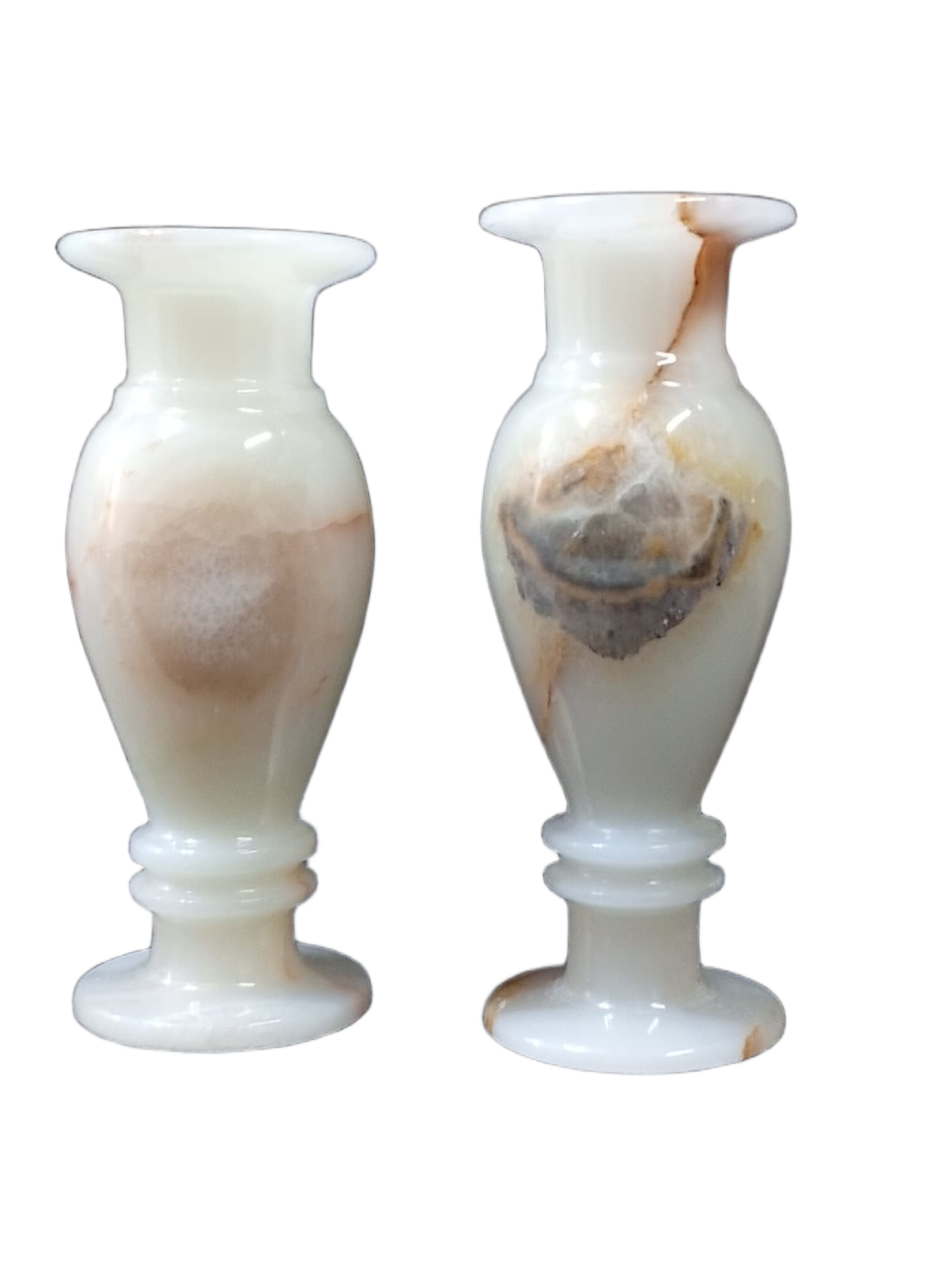 Onyx Flower Vase Pair for Home Décor (Size L-8 inch x W-3 Inch) - Image 6