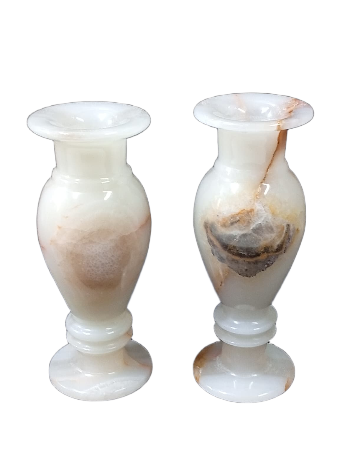 Onyx Flower Vase Pair for Home Décor (Size L-8 inch x W-3 Inch) - Image 7