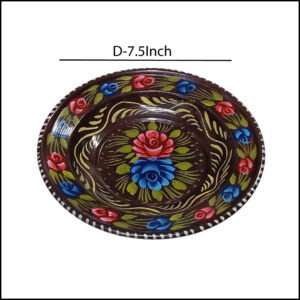 Handcrafted Truck Art Plate – Traditional Pakistani Decorative Plate Size D-7.5