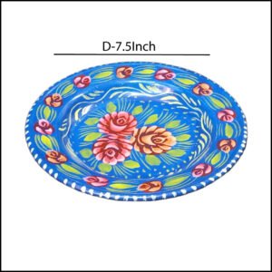 Handcrafted Truck Art Plate – Traditional Pakistani Decorative Plate Size D-7.5