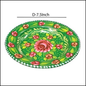 Handcrafted Truck Art Plate – Traditional Pakistani Decorative Plate Size D-7.5