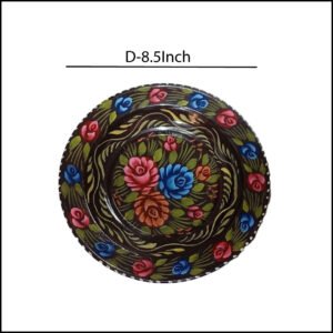 Handcrafted Truck Art Plate – Traditional Pakistani Decorative Plate Size D-8.5