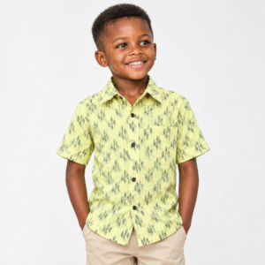 African Wax Print Kids Shirt, African Wax Print Boys Girls Shirt, Children’s Shirt