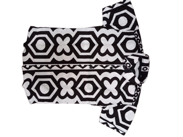 African Wax Print Kids Shirt, African Wax Print Boys Girls Shirt, Children’s Shirt - Image 6
