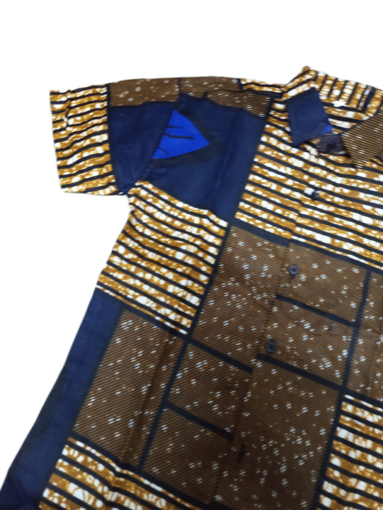 African Wax Print Kids Shirt, African Wax Print Boys Girls Shirt, Children’s Shirt - Image 3