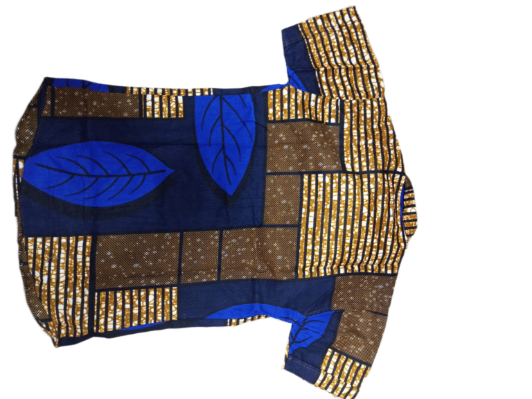 African Wax Print Kids Shirt, African Wax Print Boys Girls Shirt, Children’s Shirt - Image 5