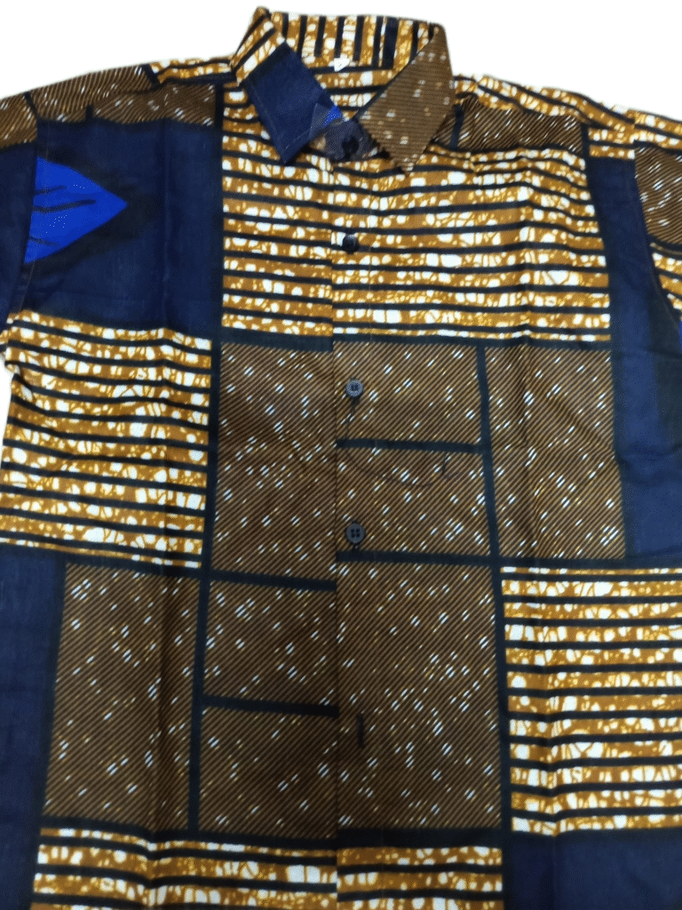 African Wax Print Kids Shirt, African Wax Print Boys Girls Shirt, Children’s Shirt - Image 6